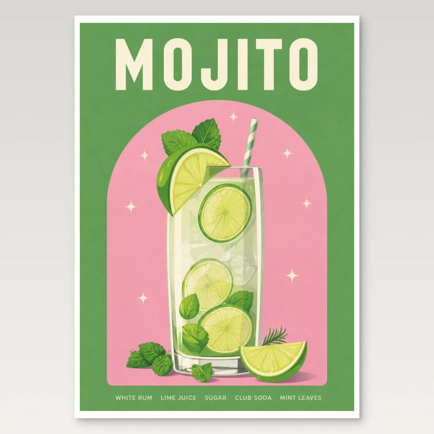 Mojito Poster mockup
