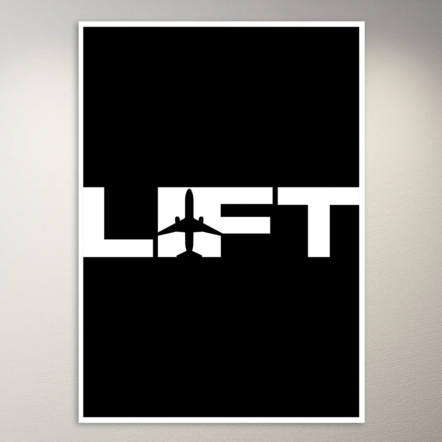 Airplane Lift Off Design Poster