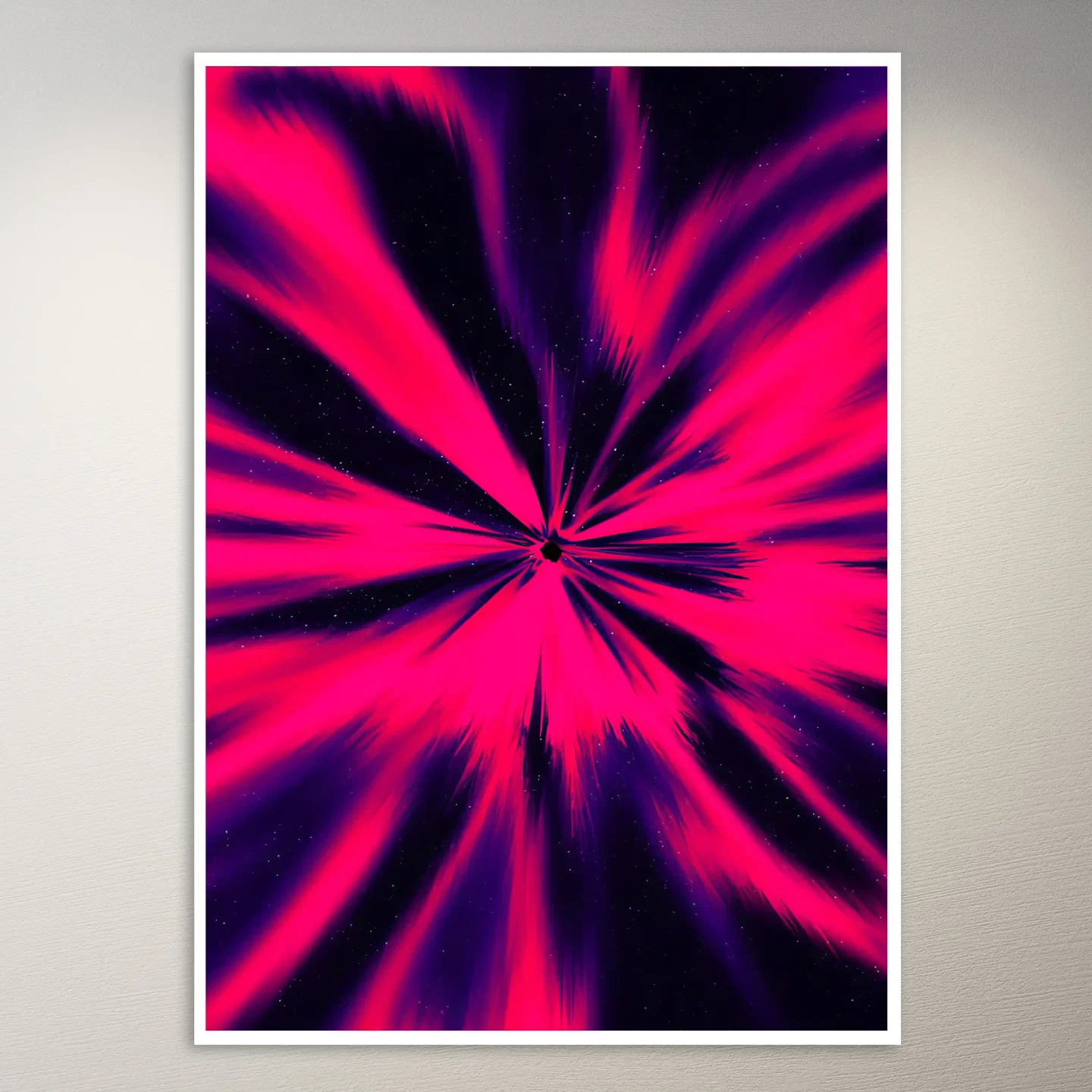 Pink and Purple Galaxy Swirl Poster