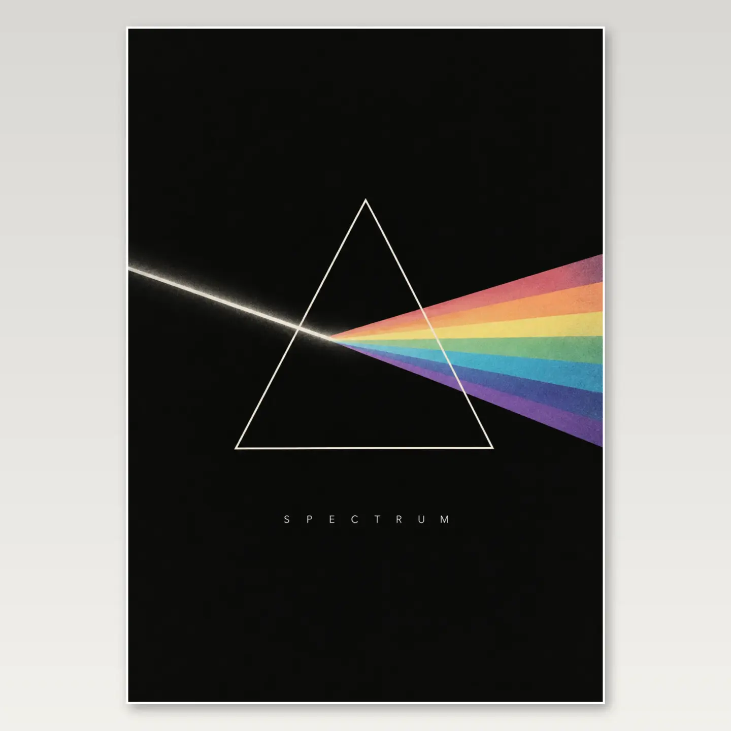 Spectrum Triangle A4 Poster mockup