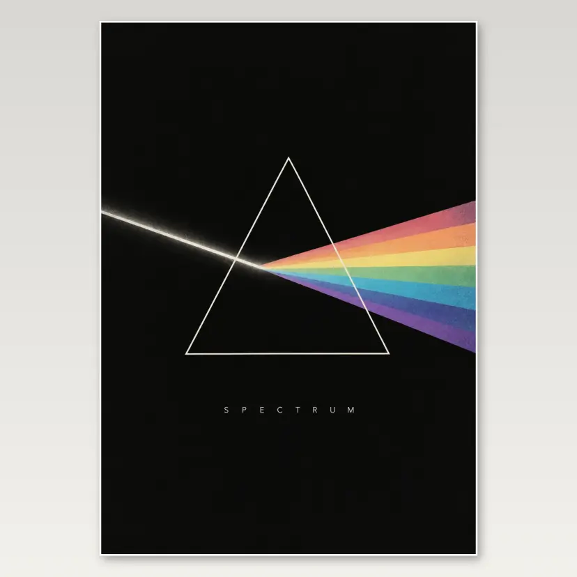 Spectrum Triangle A4 Poster