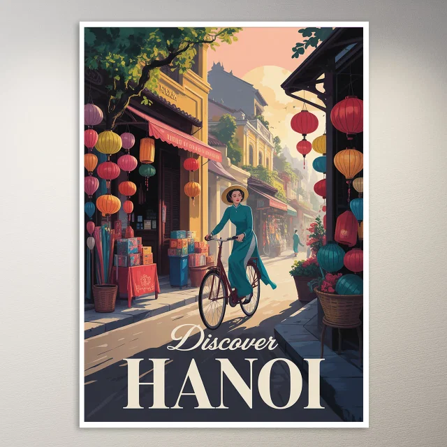 Hanoi Travel Poster