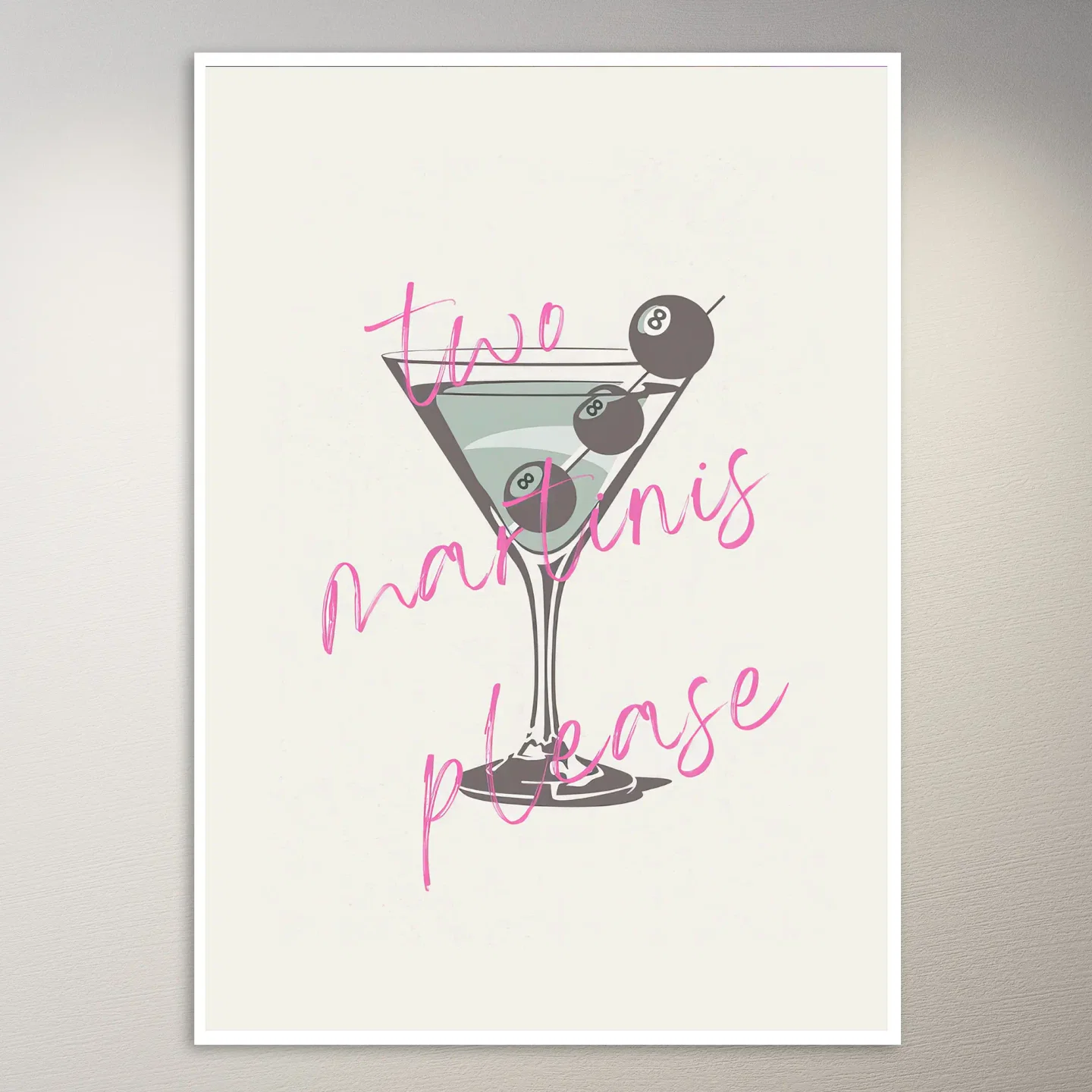 Two Martinis Please Poster