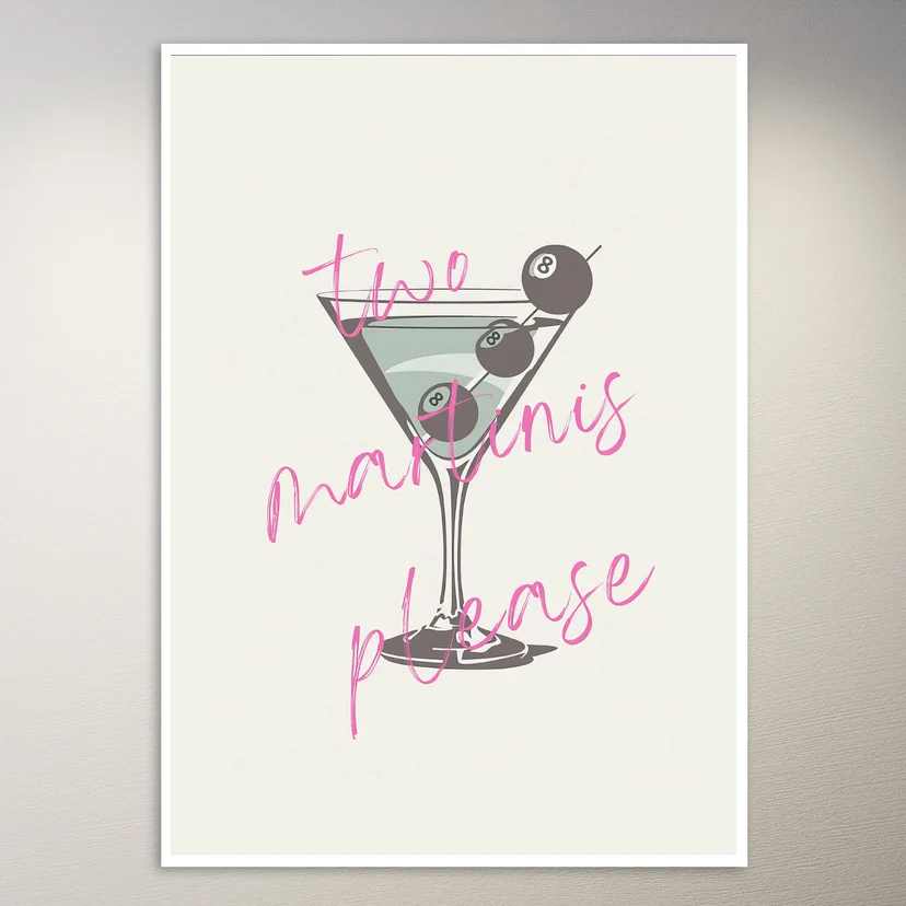 Two Martinis Please Poster