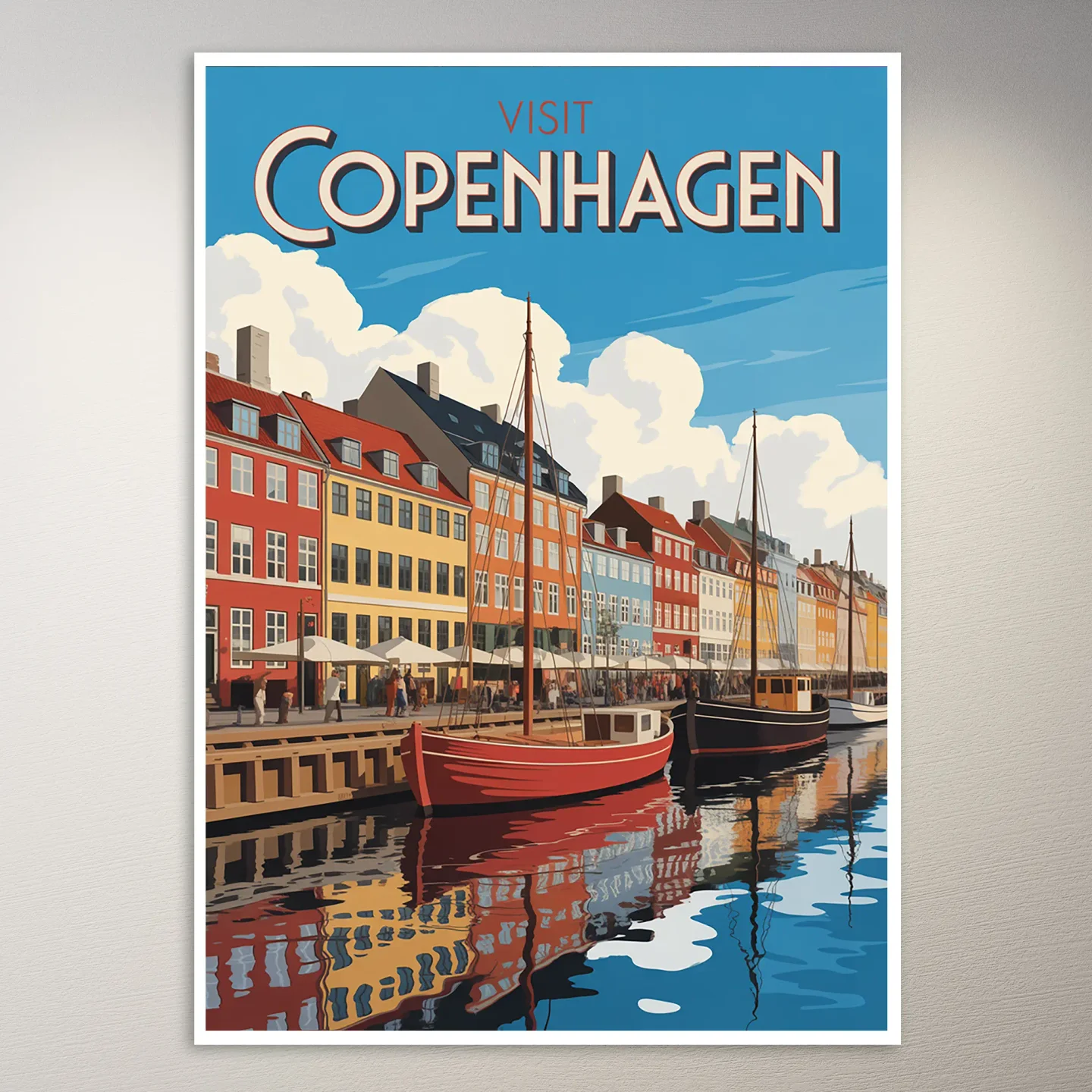 Copenhagen Travel Poster