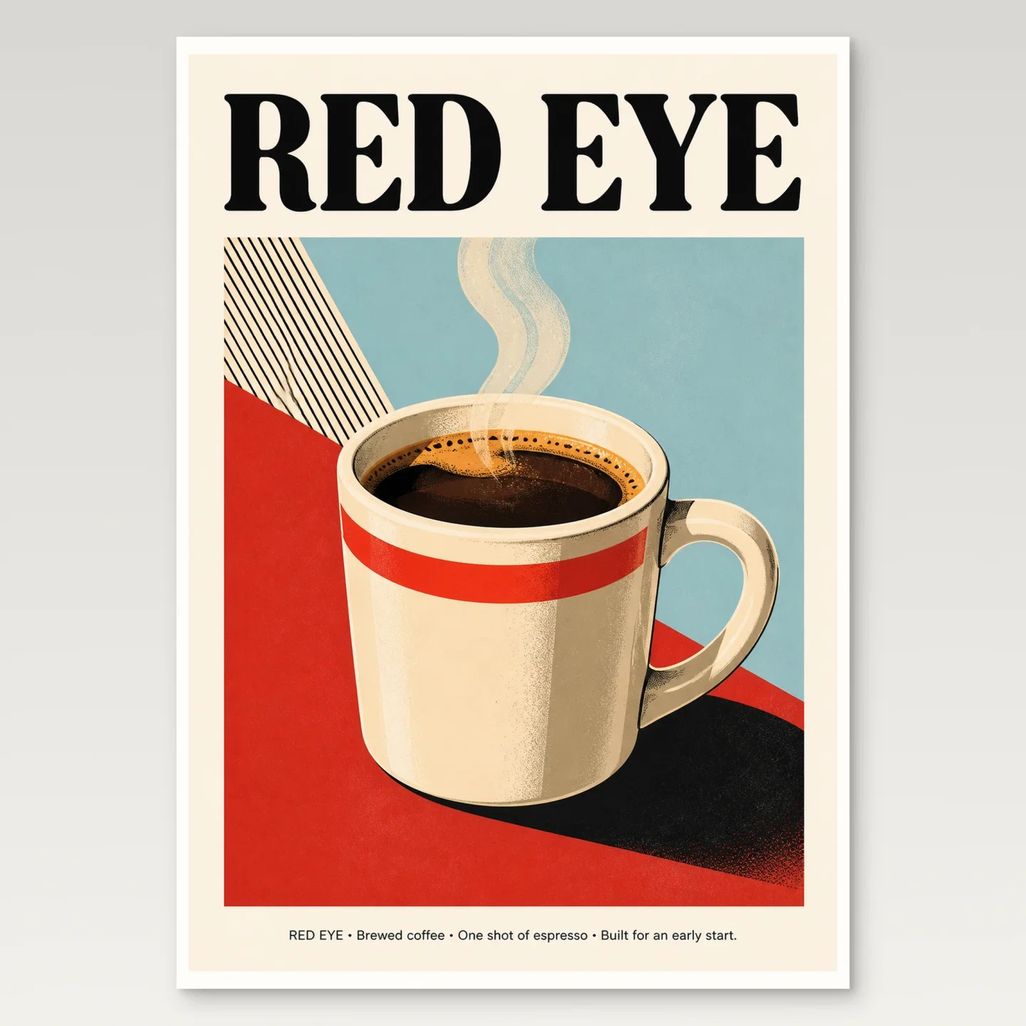 Red Eye Poster mockup