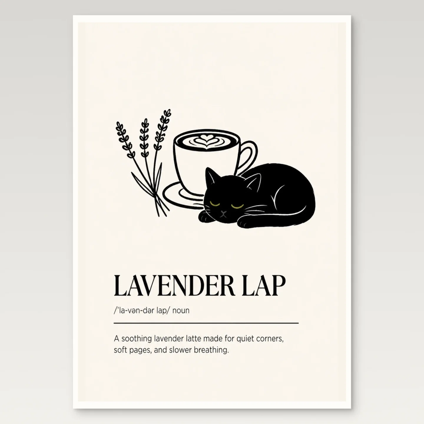Lavender Lap Poster mockup