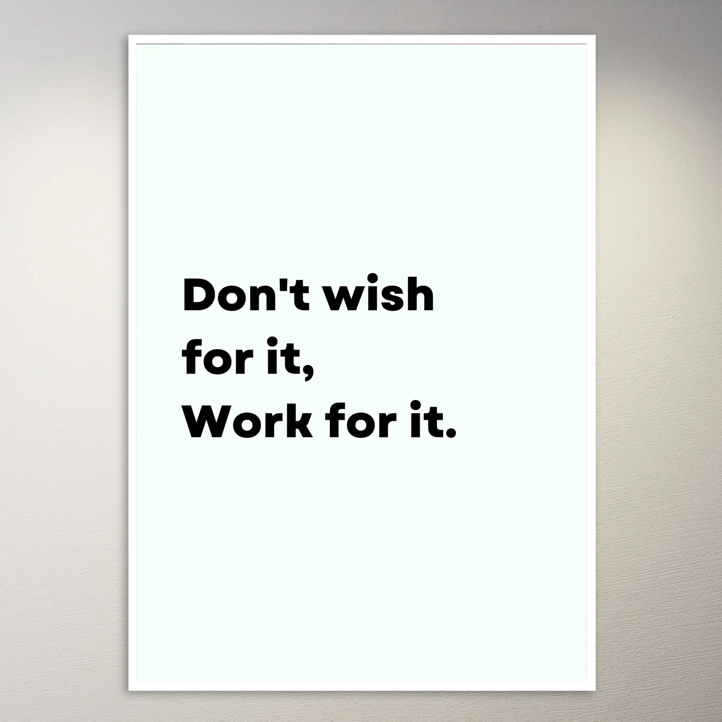 Motivational Quote Wall Poster