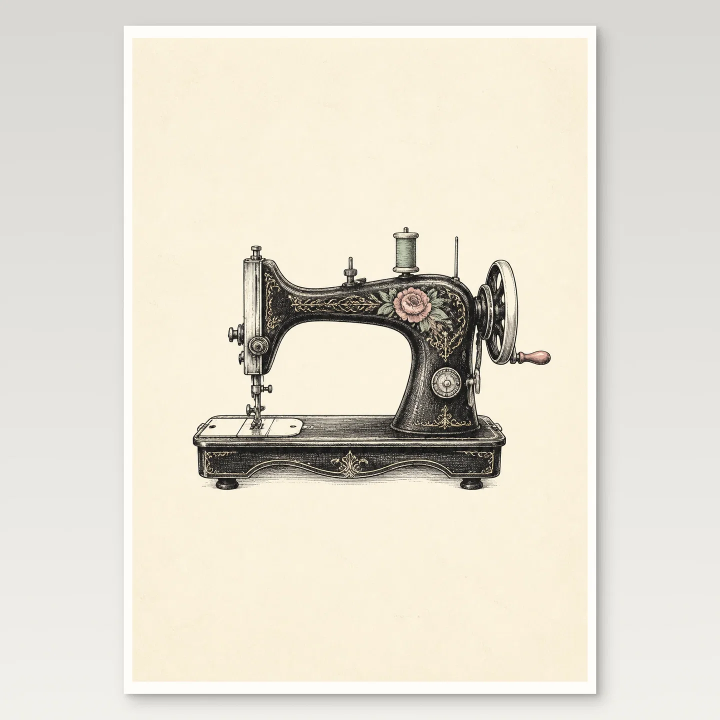 Sewing Machine Poster mockup