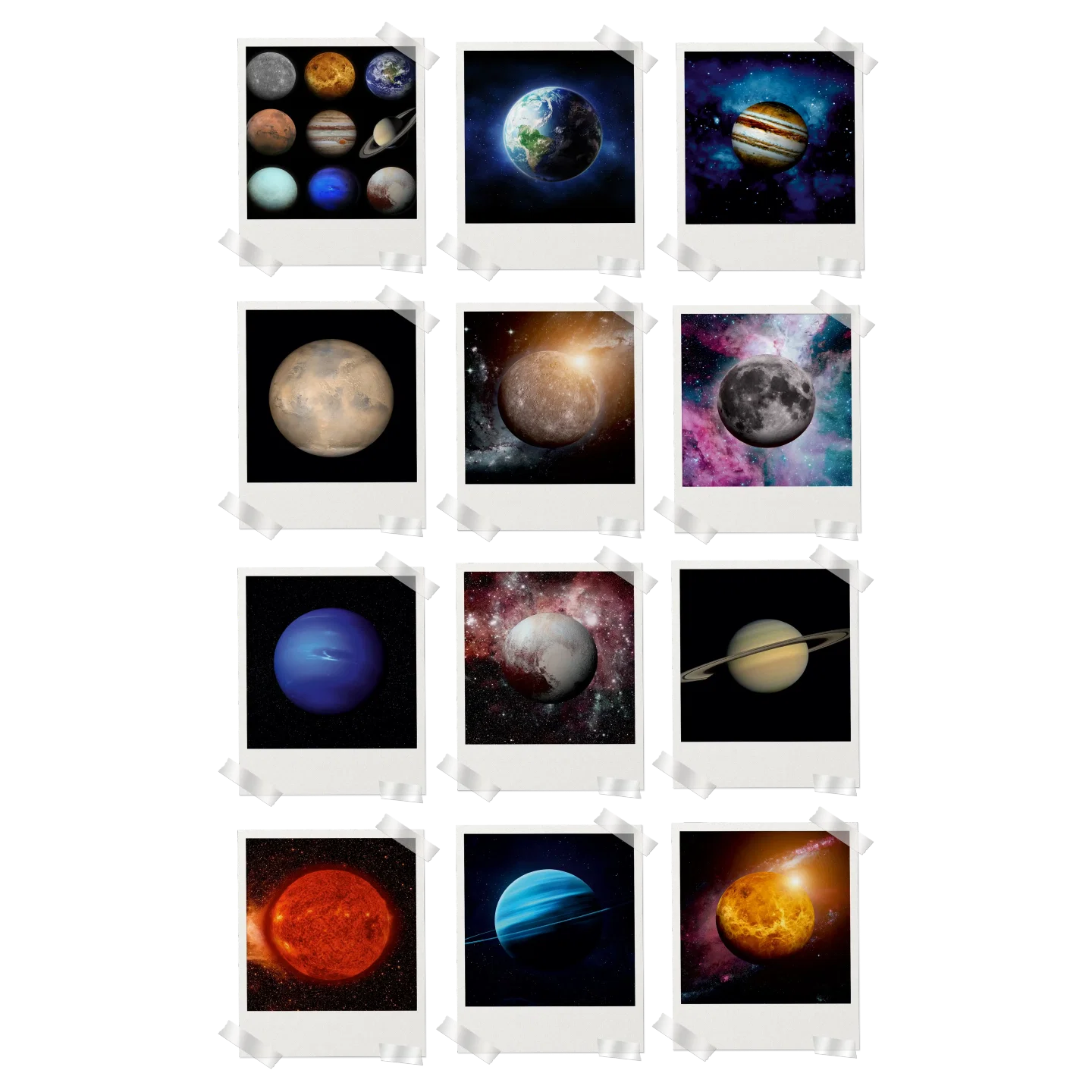 Solar System Prints Set of 12