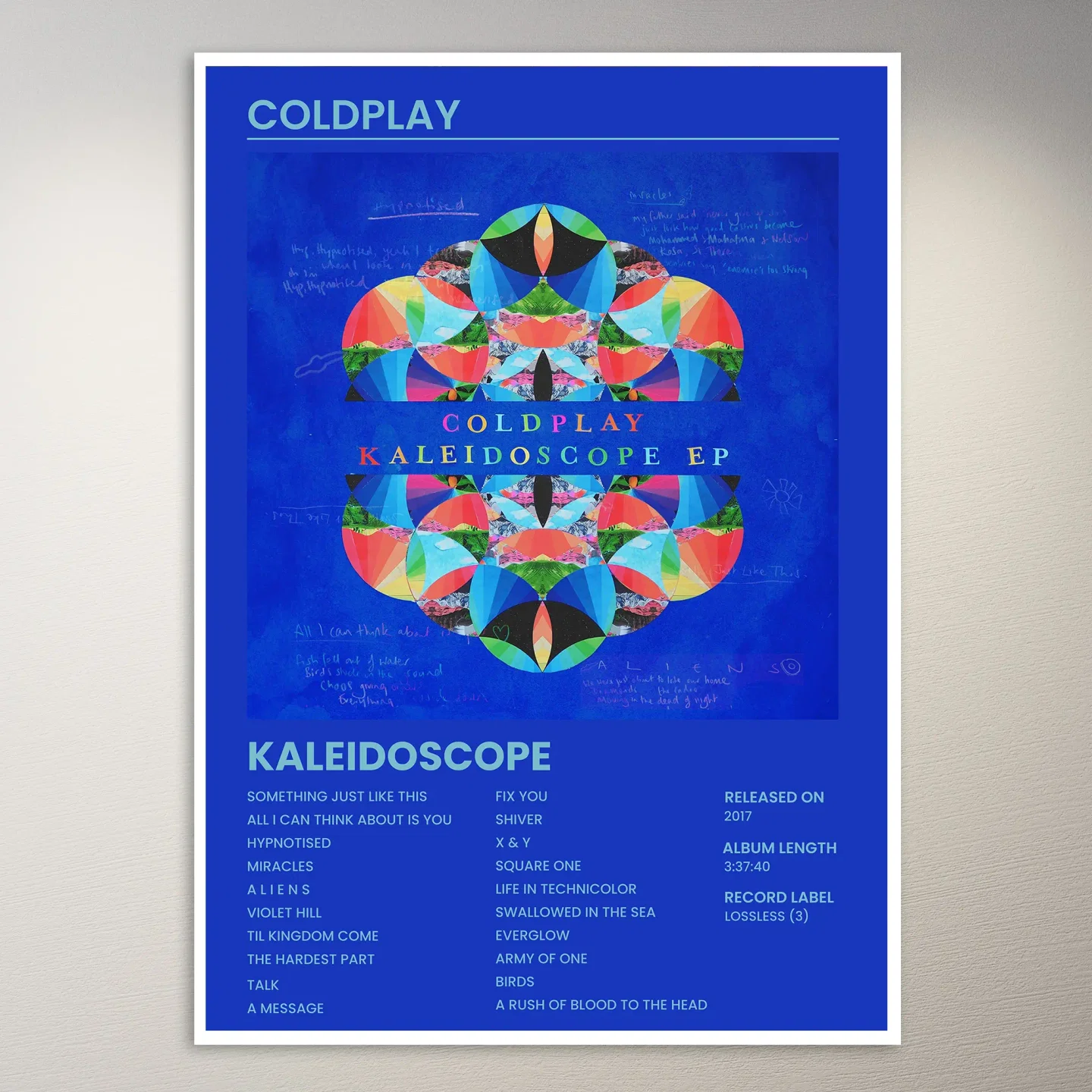 Coldplay Poster