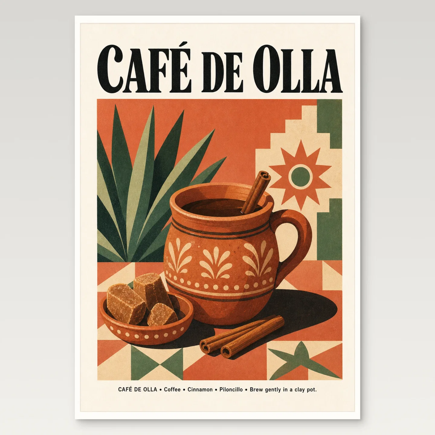 Cafe De Olla Poster mockup
