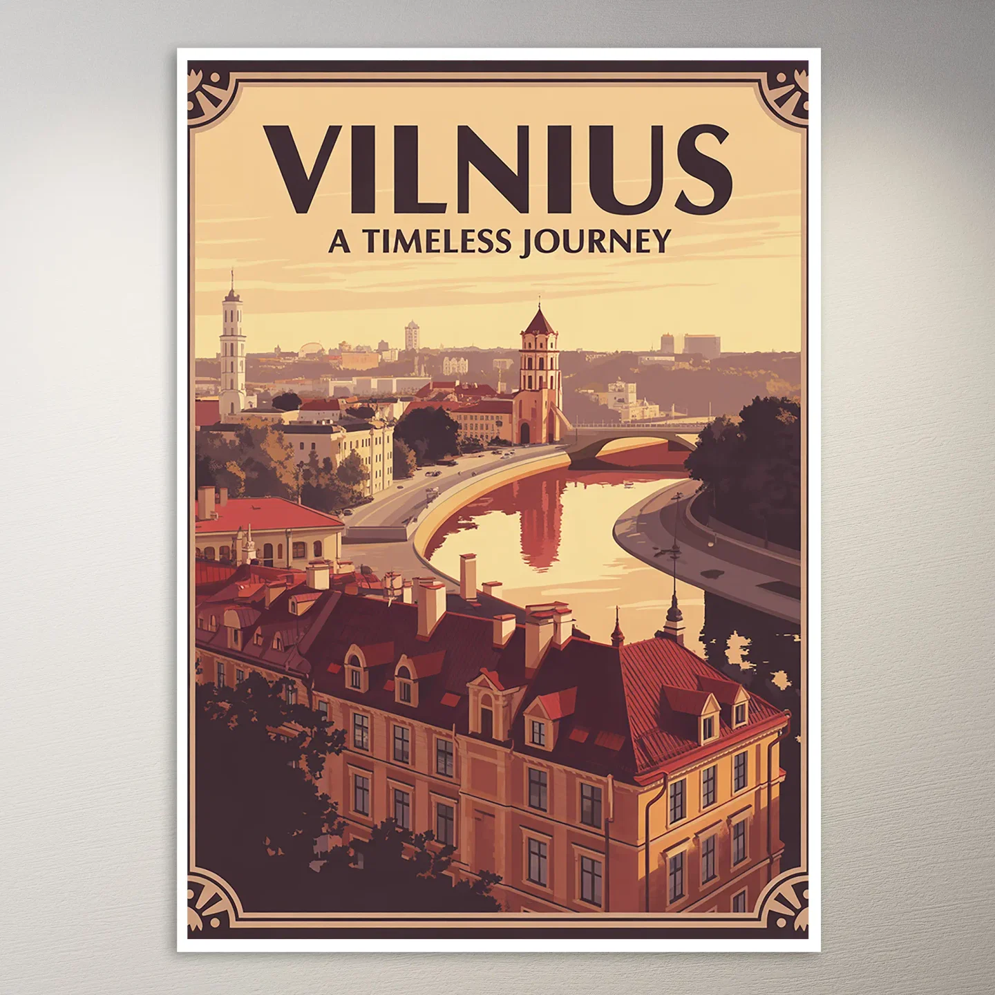 Vilnius Travel Poster