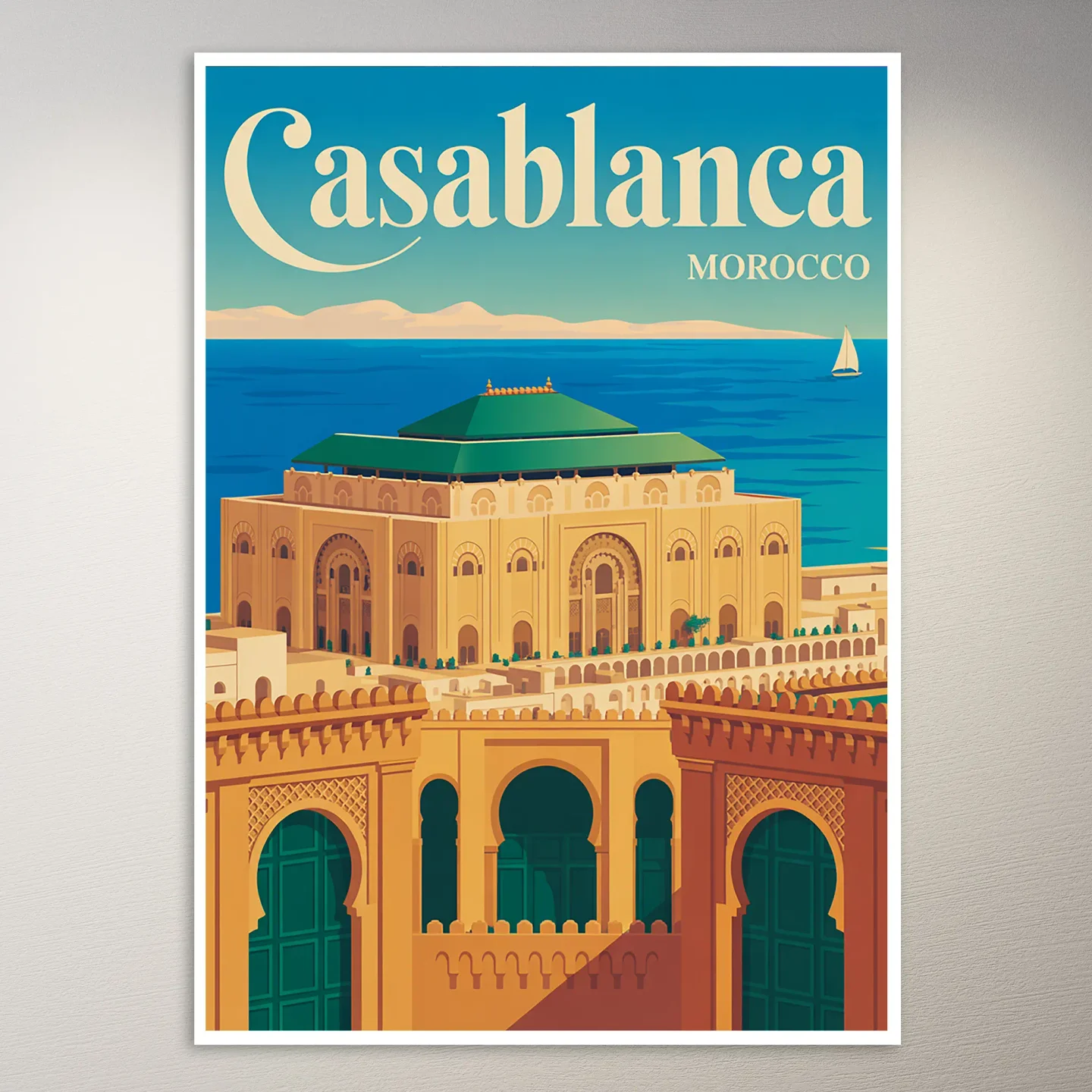 Casablanca Travel Poster