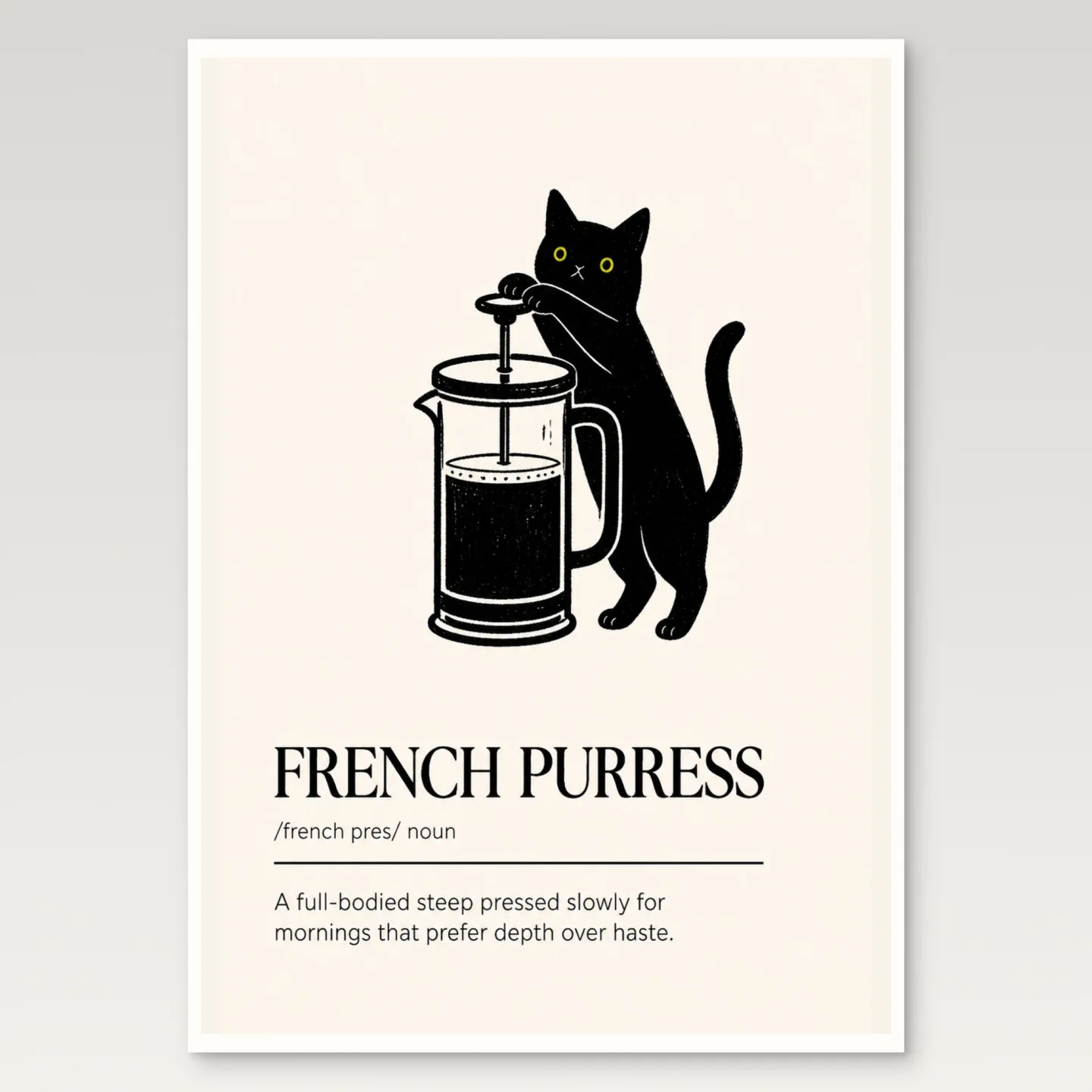 French Purress Poster mockup