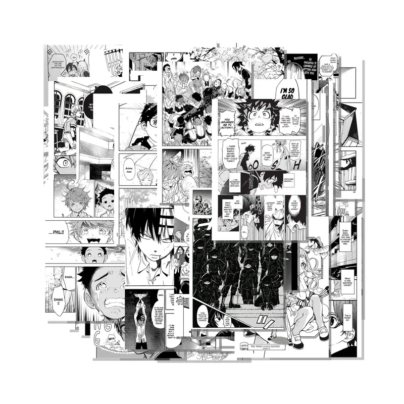 Manga Set of 100 Collage Kit