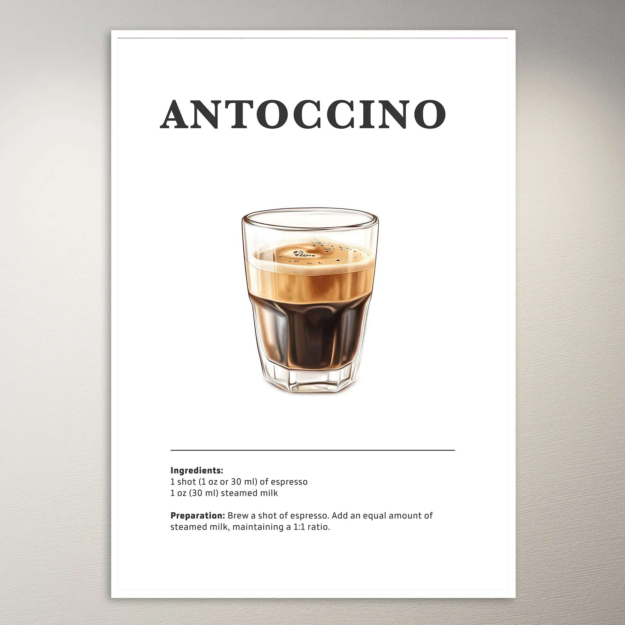 Antoccino Coffee Drink Poster