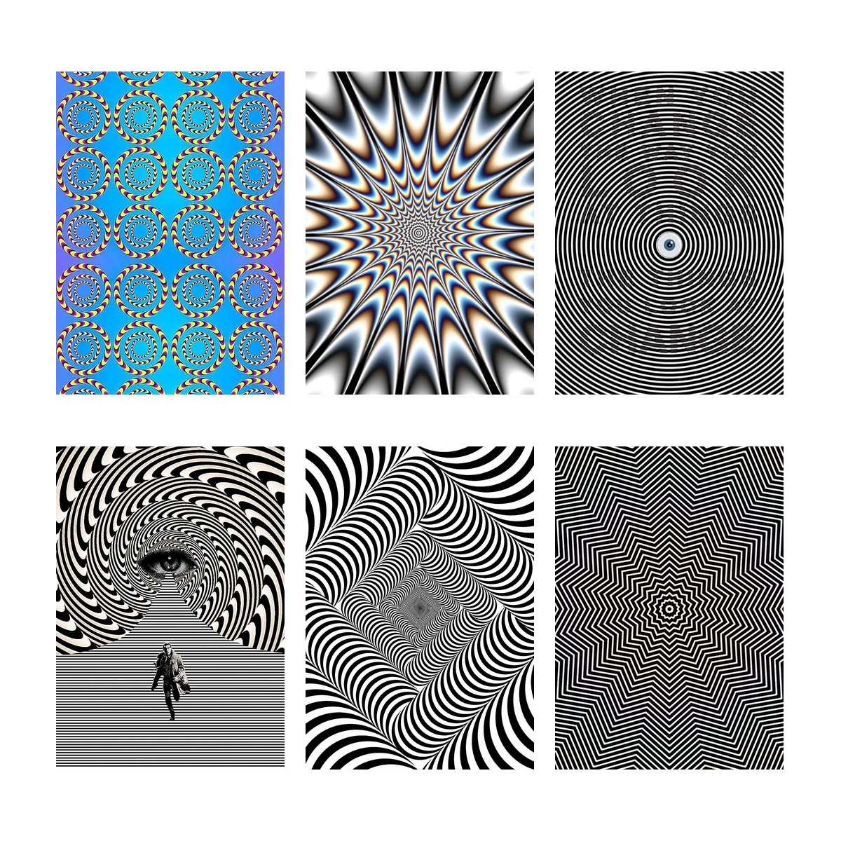 Really Trippy Posters Set of 6