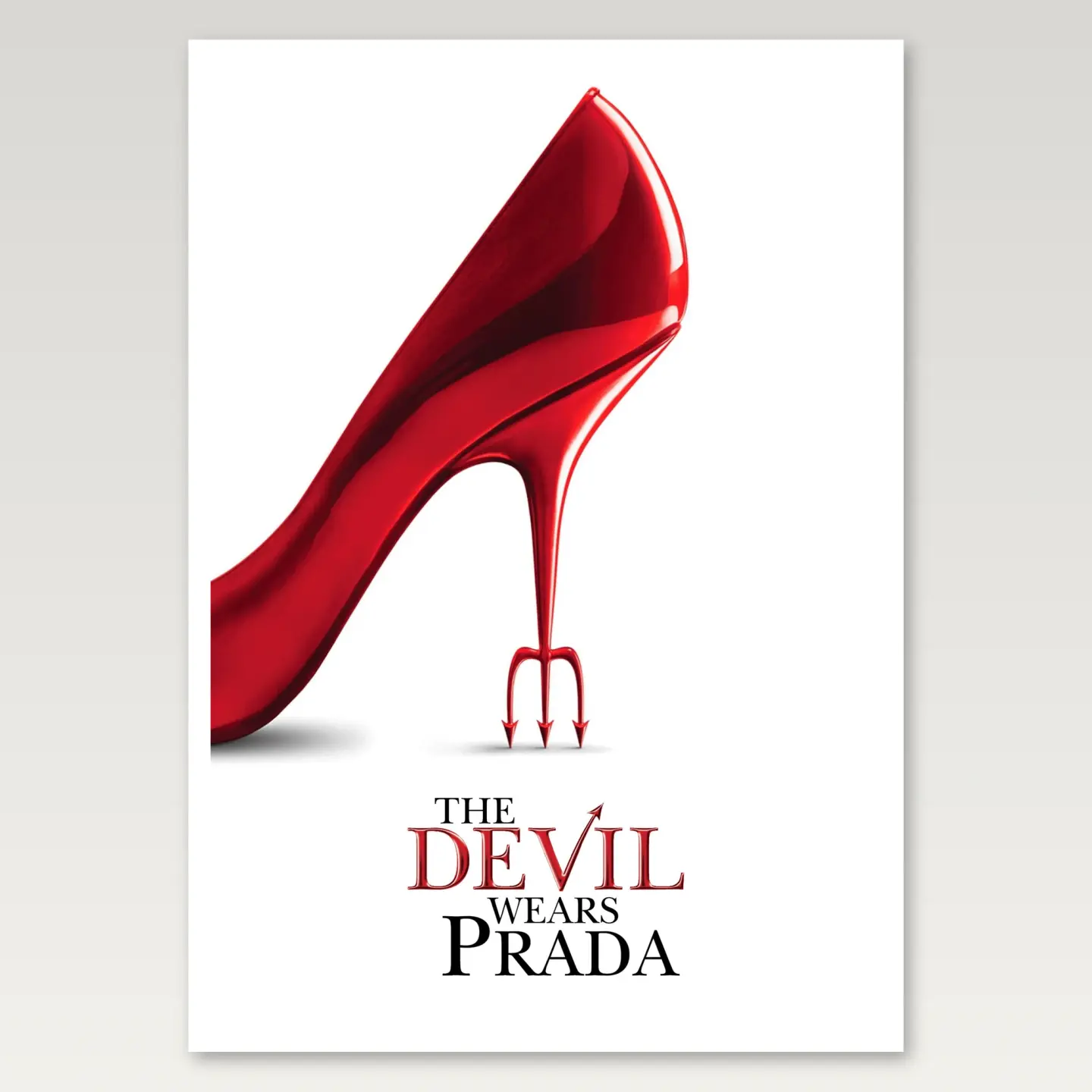 The Devil Wears Prada A4 Poster mockup