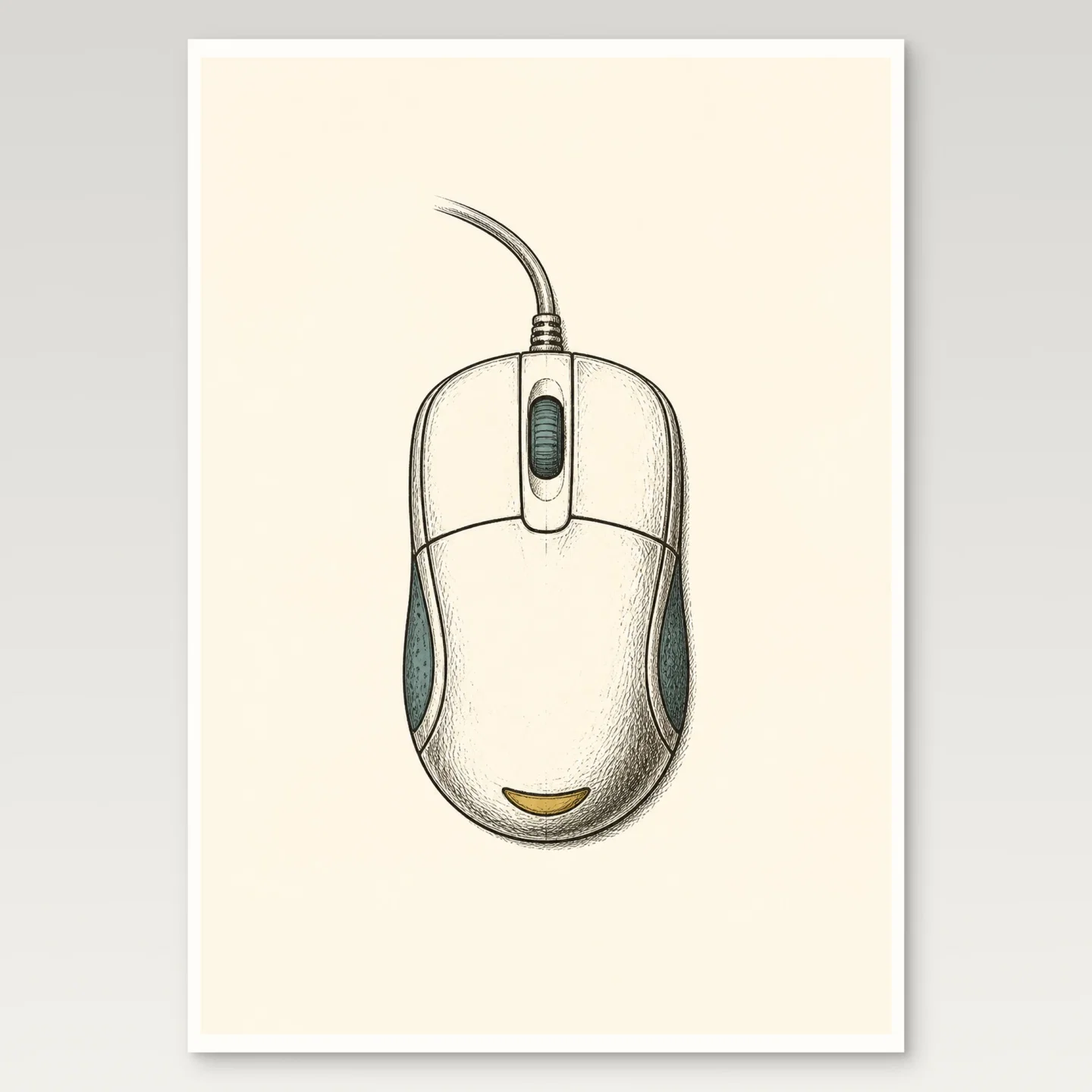 Computer Mouse Poster mockup