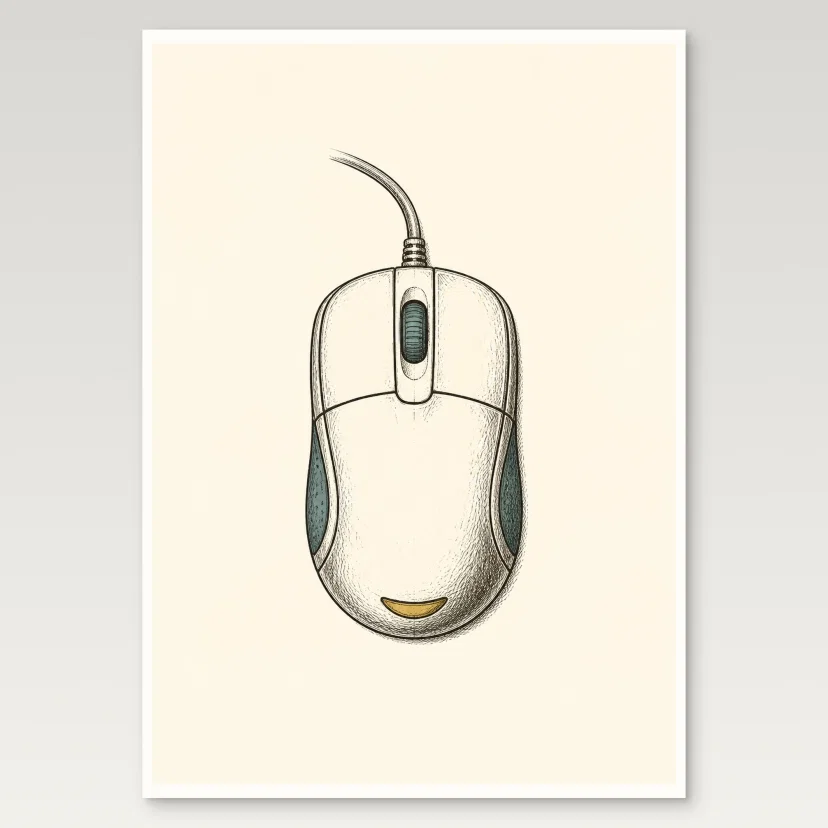 Computer Mouse Poster