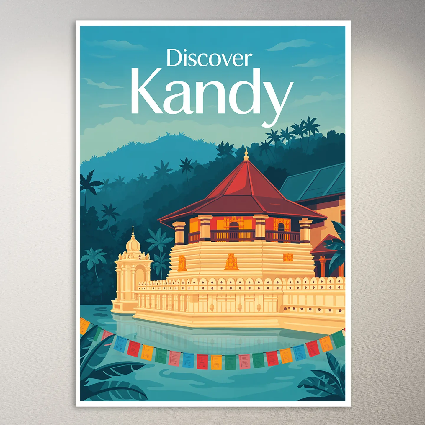 Kandy Travel Poster