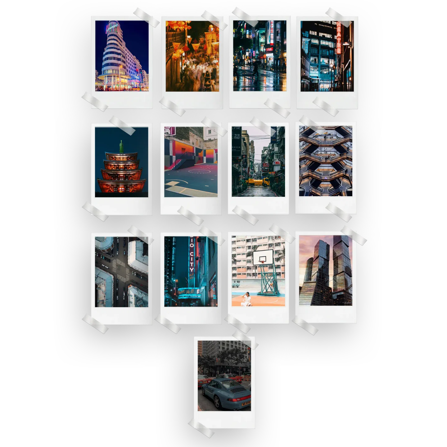 Street Aesthetic Prints Set of 13