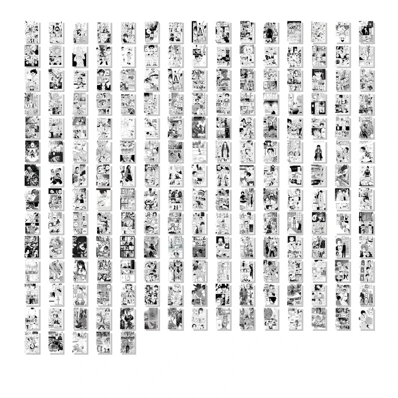 Manga Set of 200 Collage Kit