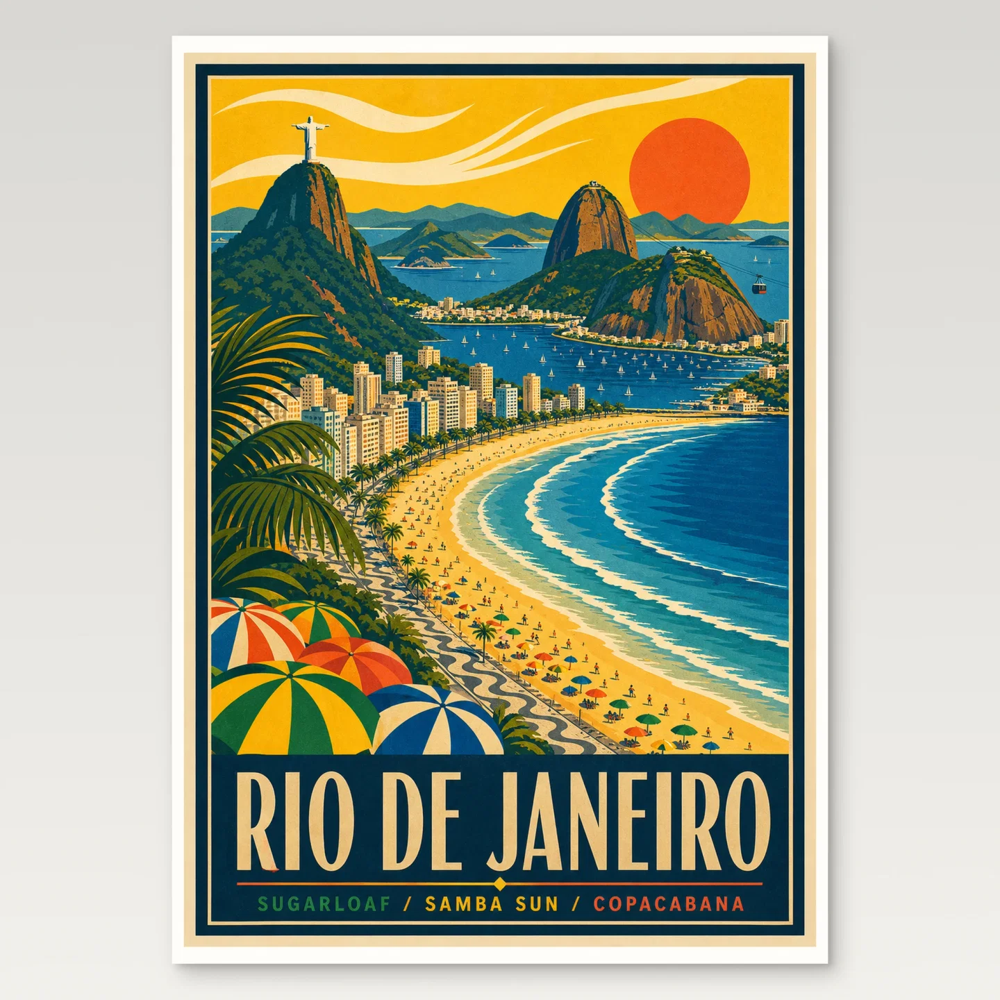 Rio de Janeiro Poster mockup