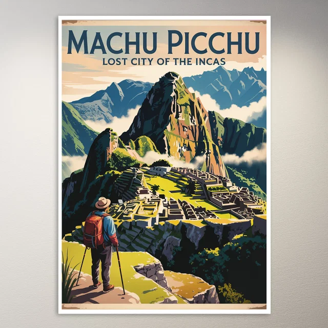 Machu Picchu Travel Poster