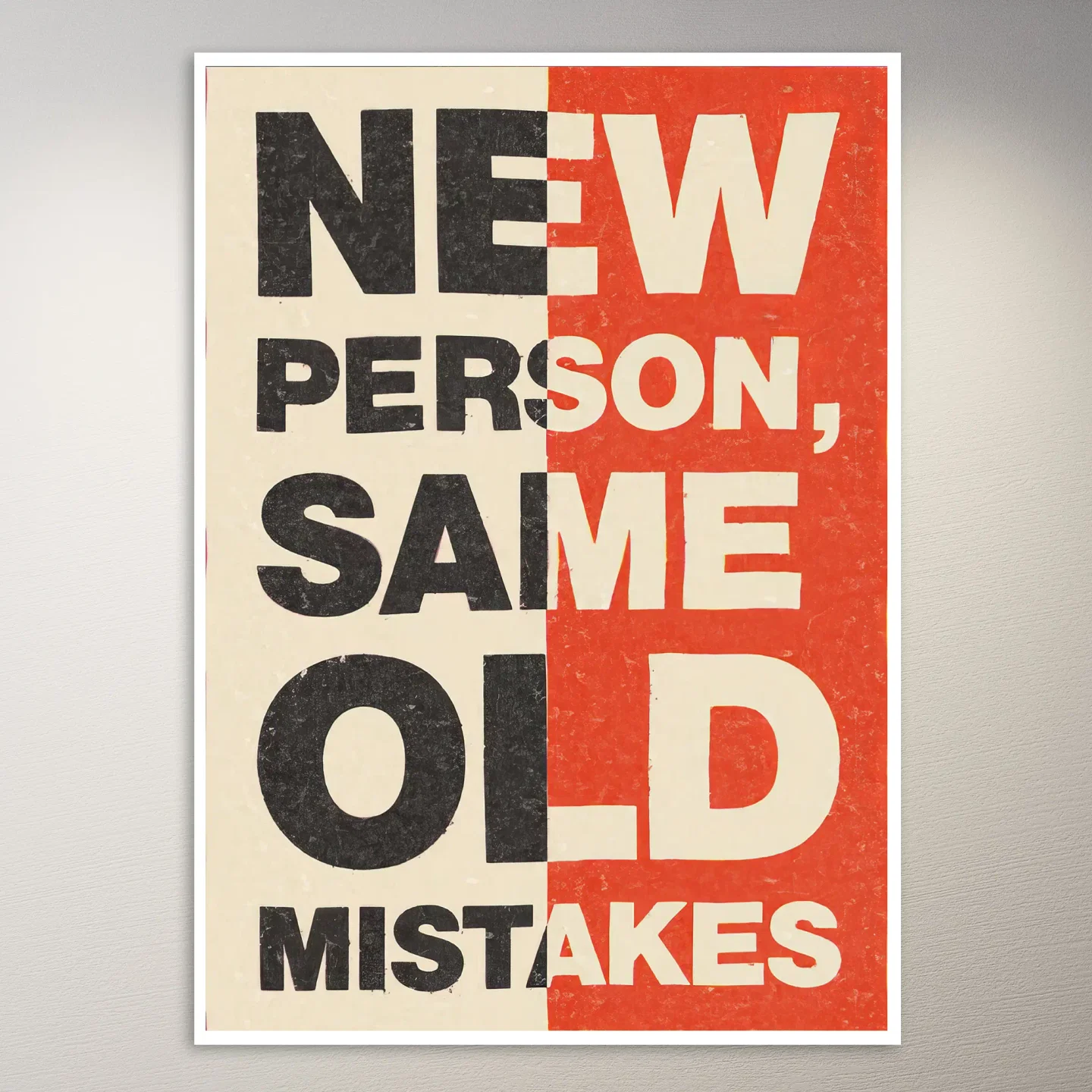 New Person, Same Old Mistakes Poster