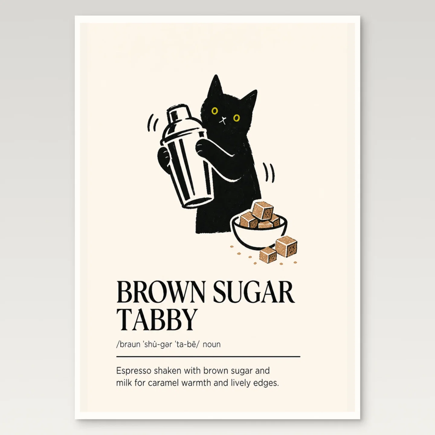 Brown Sugar Tabby Poster mockup