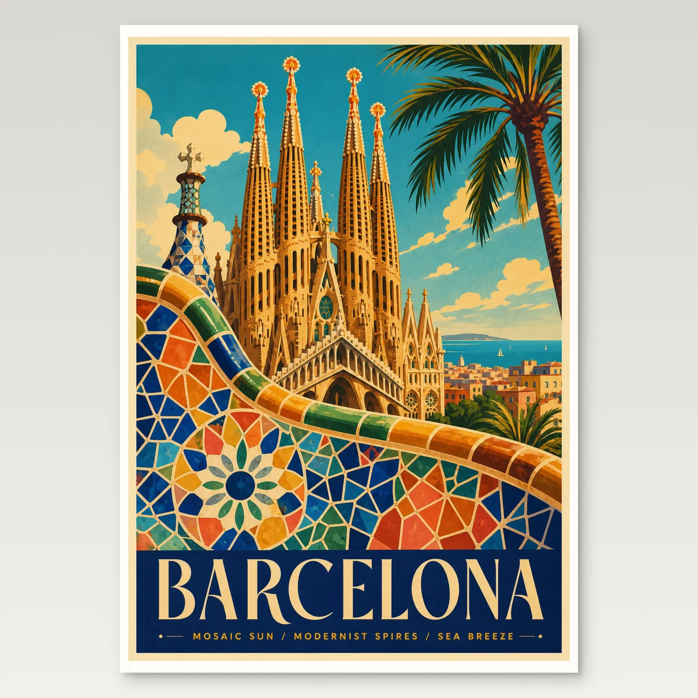 Barcelona Poster mockup