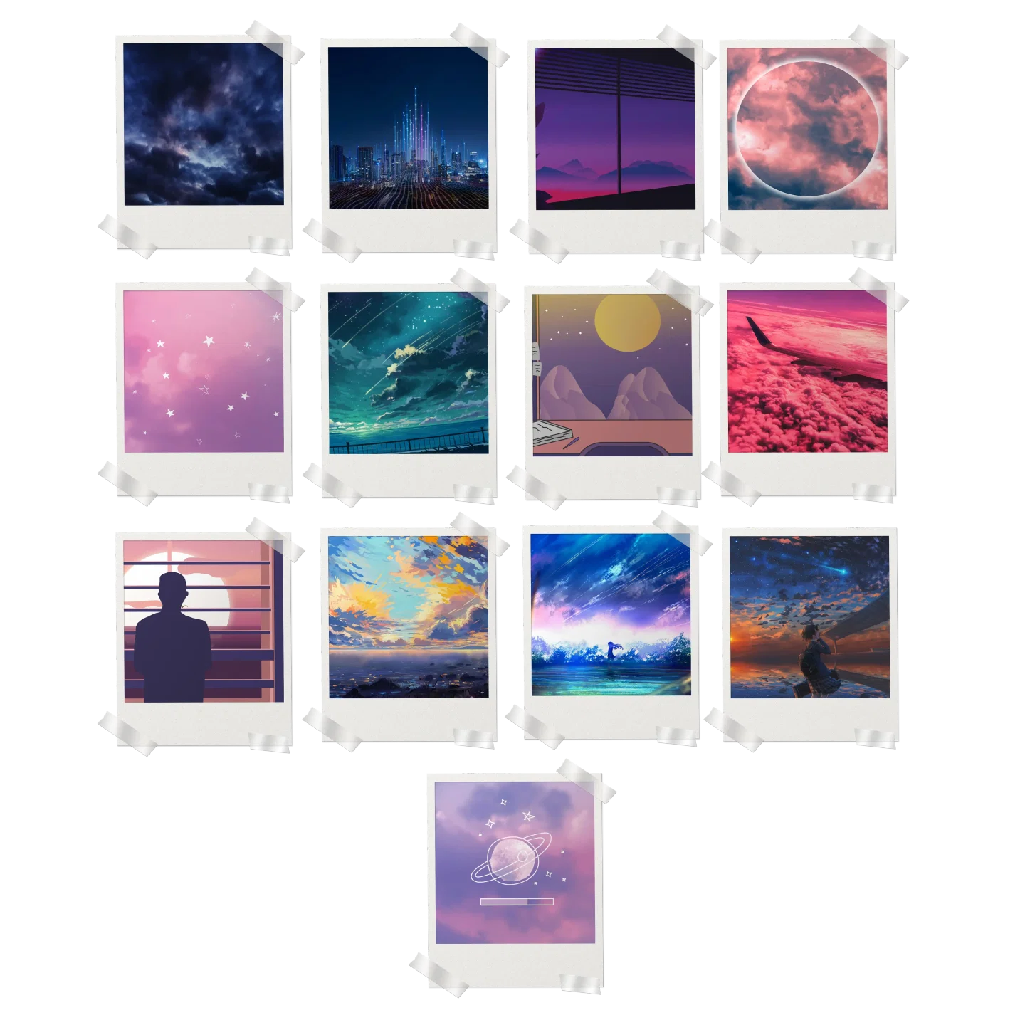 Sky Aesthetic Prints Set of 13