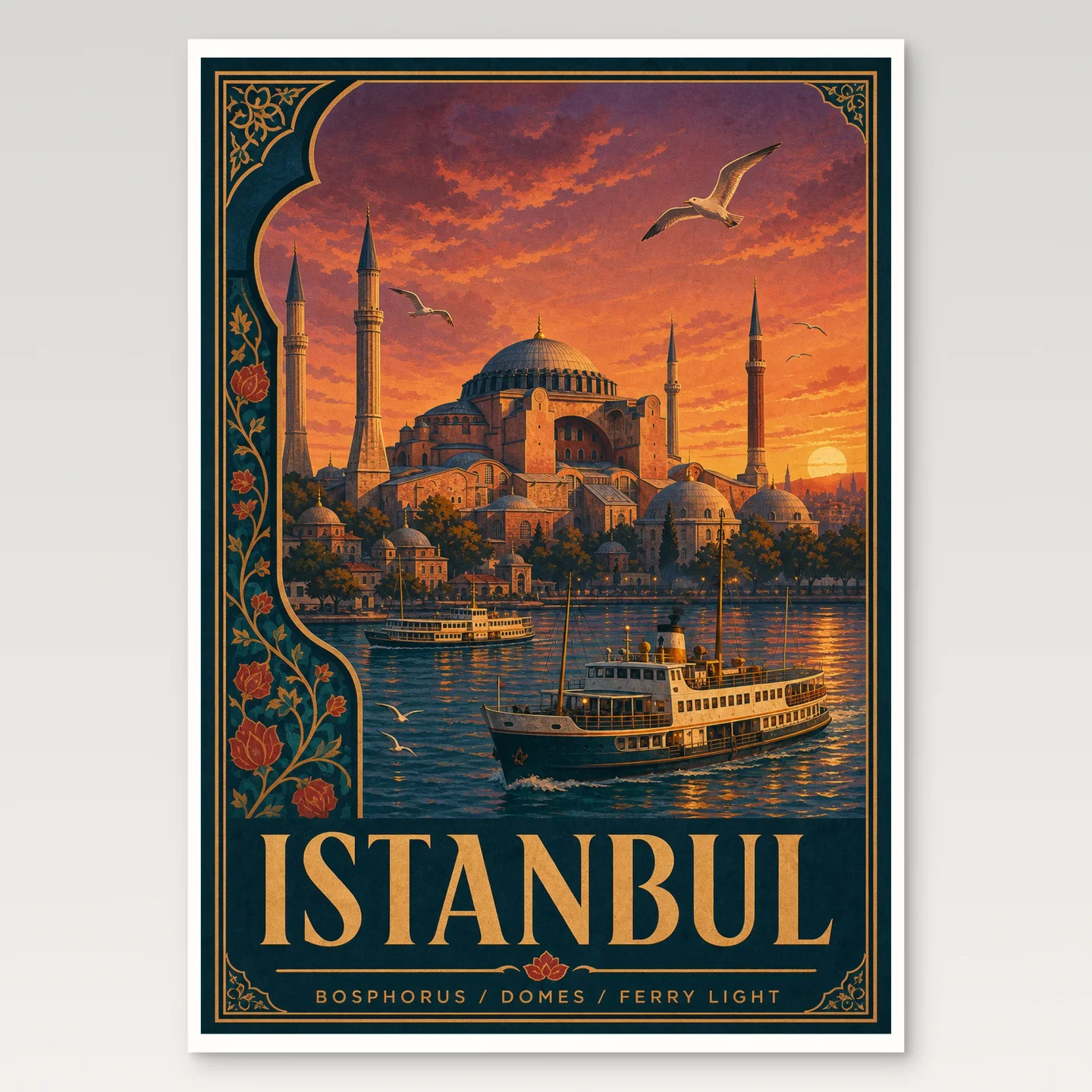 Istanbul Poster mockup