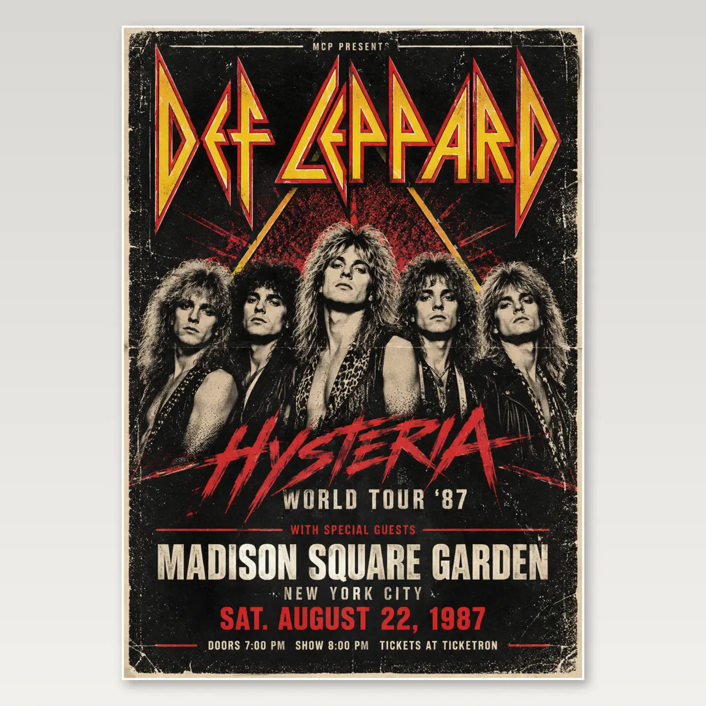 Def Leppard Arena A4 Poster mockup