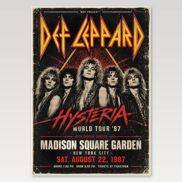 Def Leppard Arena A4 Poster