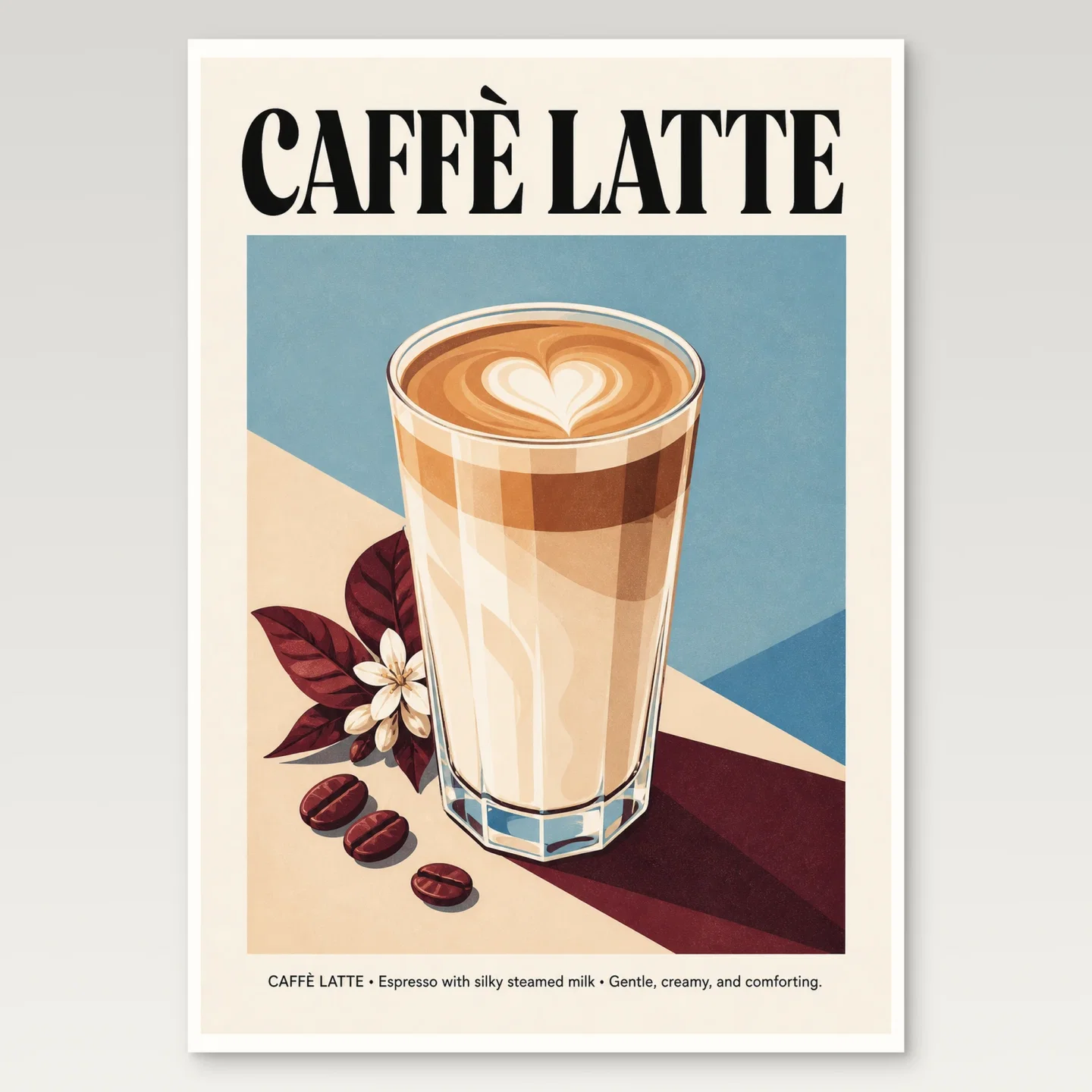 Caffe Latte Poster mockup