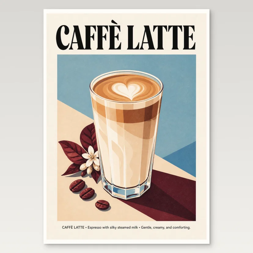 Caffe Latte Poster