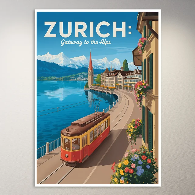 Zurich Travel Poster