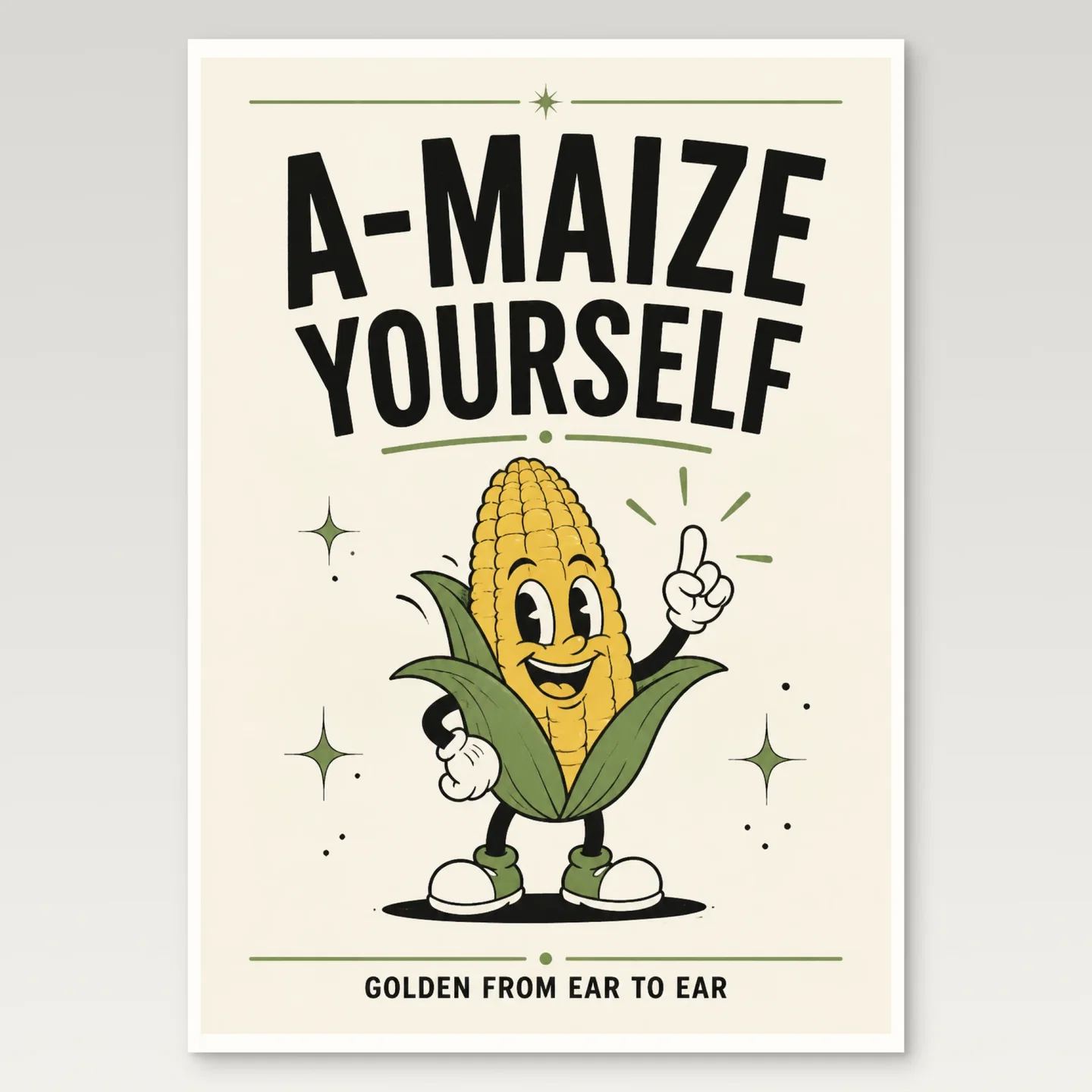 Corn Poster mockup