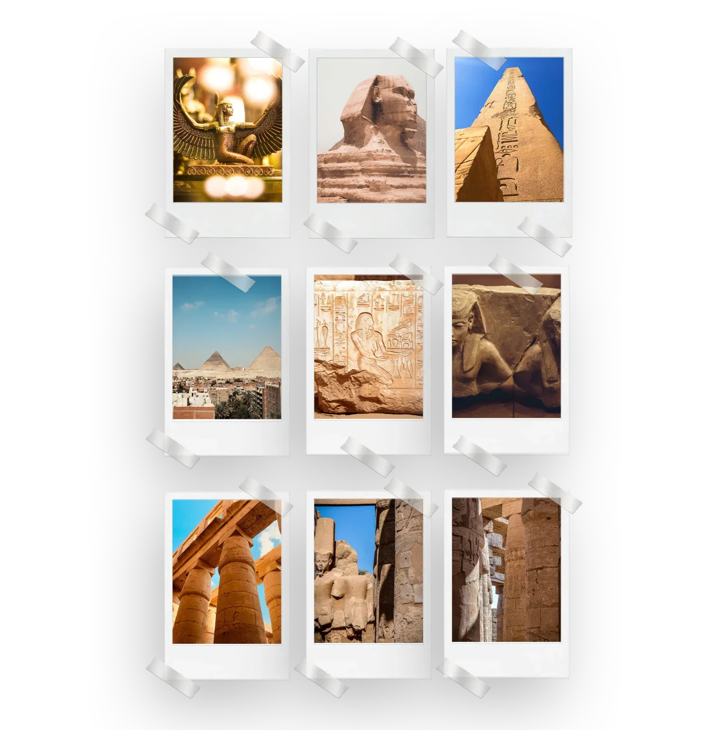Egyptian Prints Set of 9