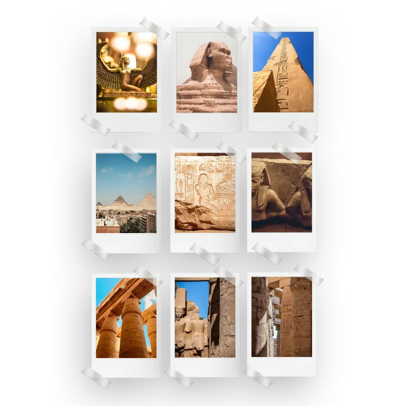 Egyptian Prints Set of 9