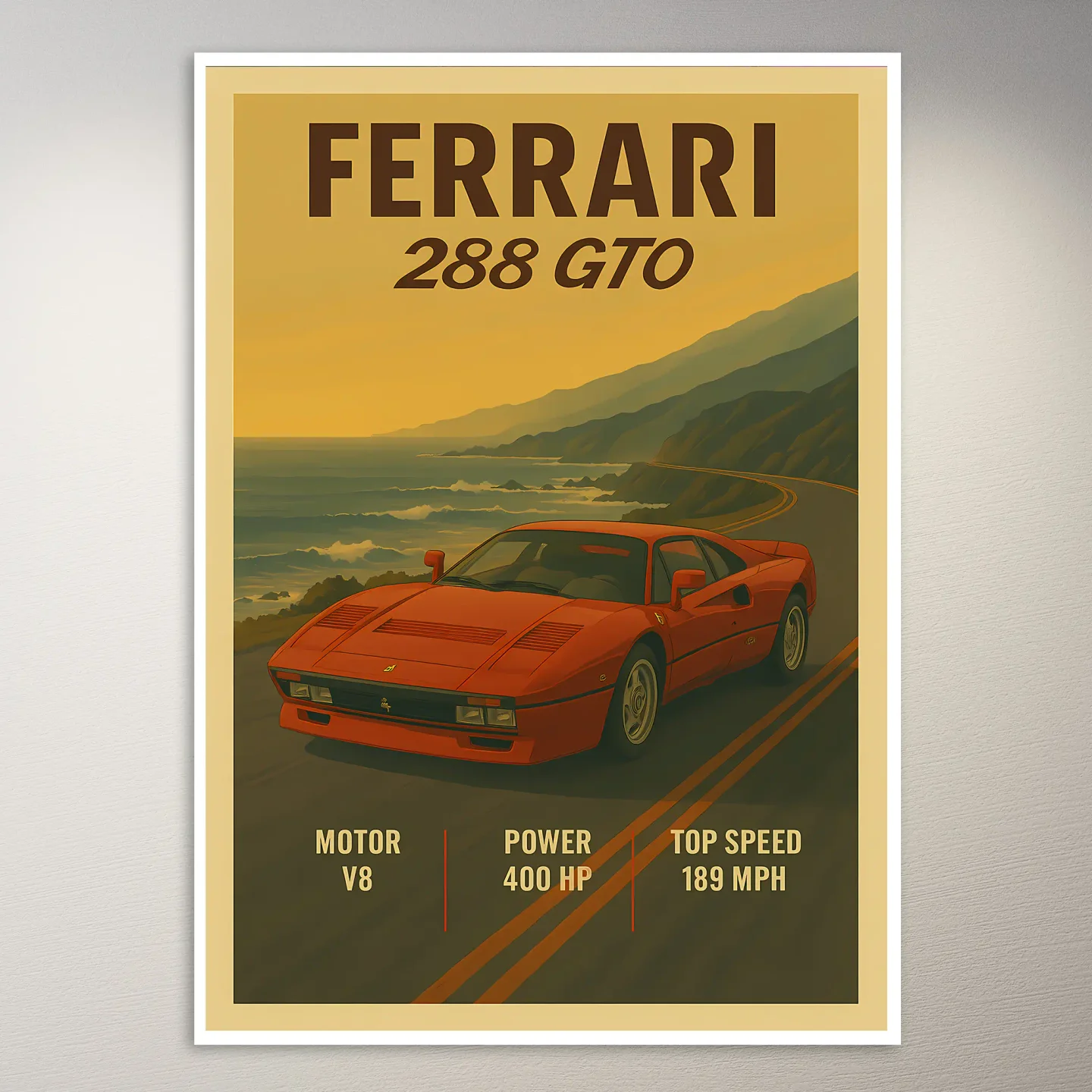Ferrari 288 GTO Poster