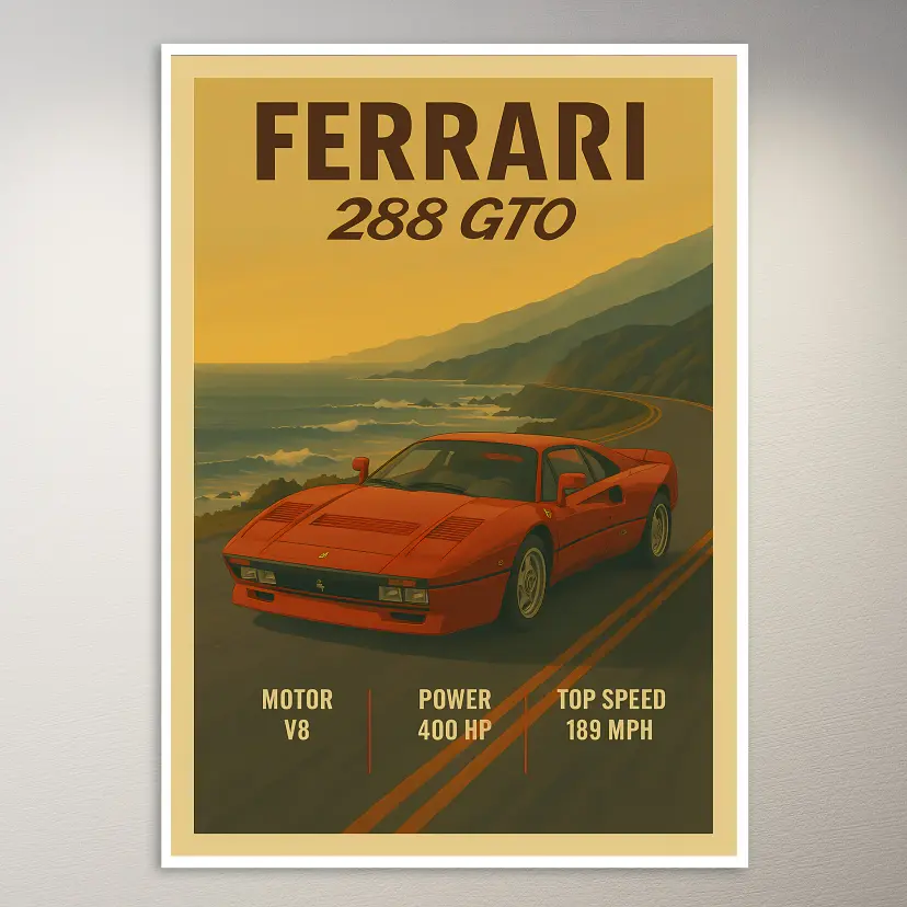 Ferrari 288 GTO Poster