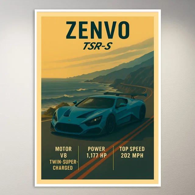 Zenvo TSR-S Hypercar Poster