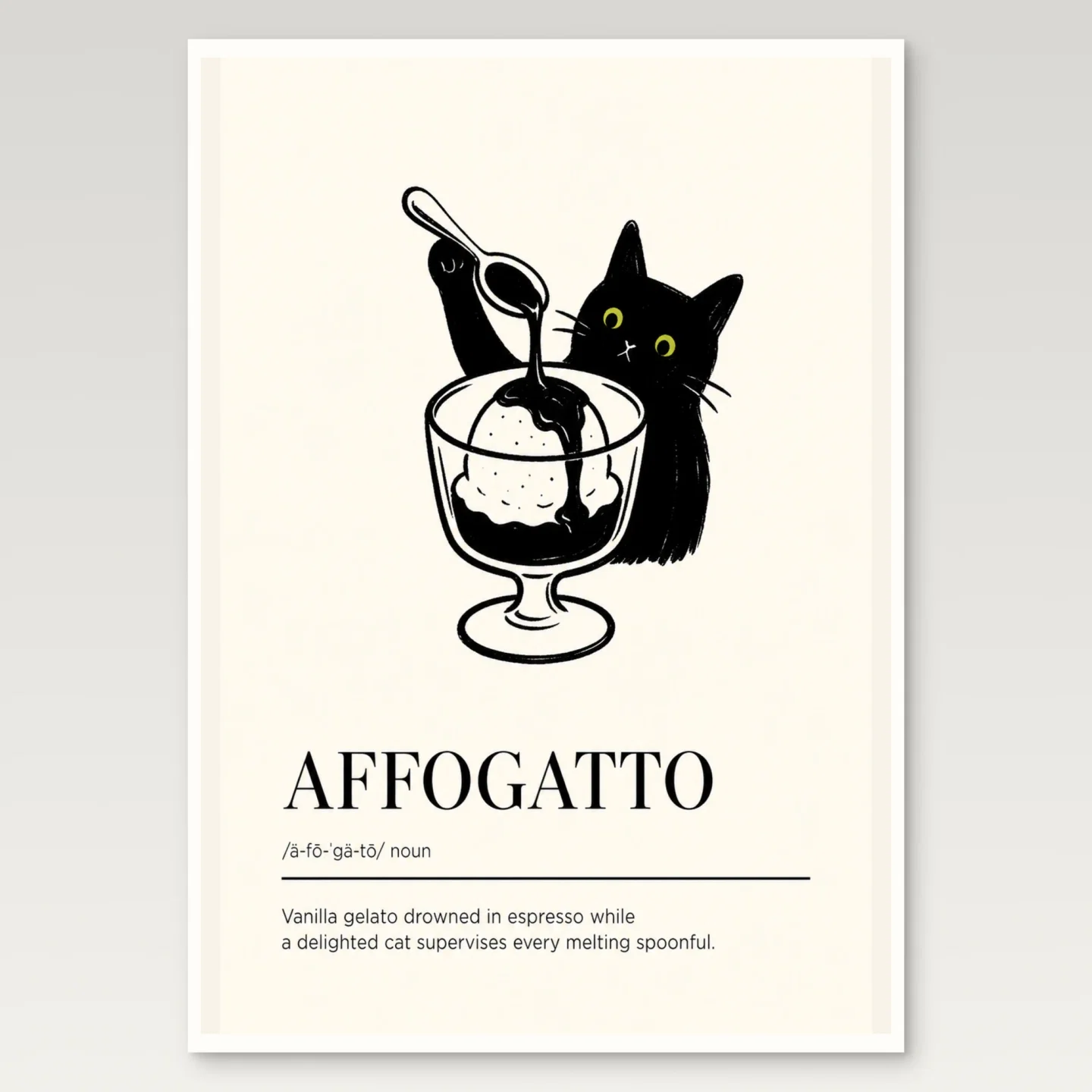 Affogatto Poster mockup