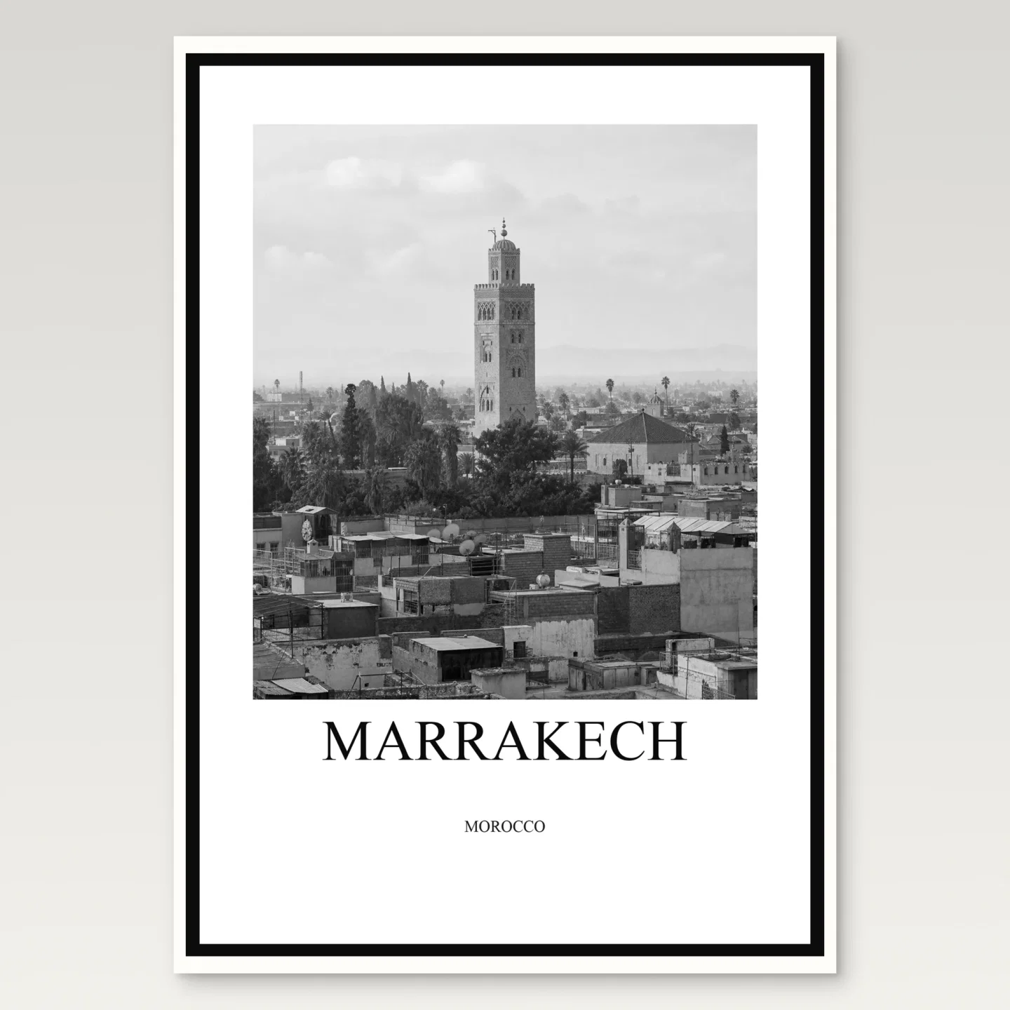 Marrakech Poster mockup