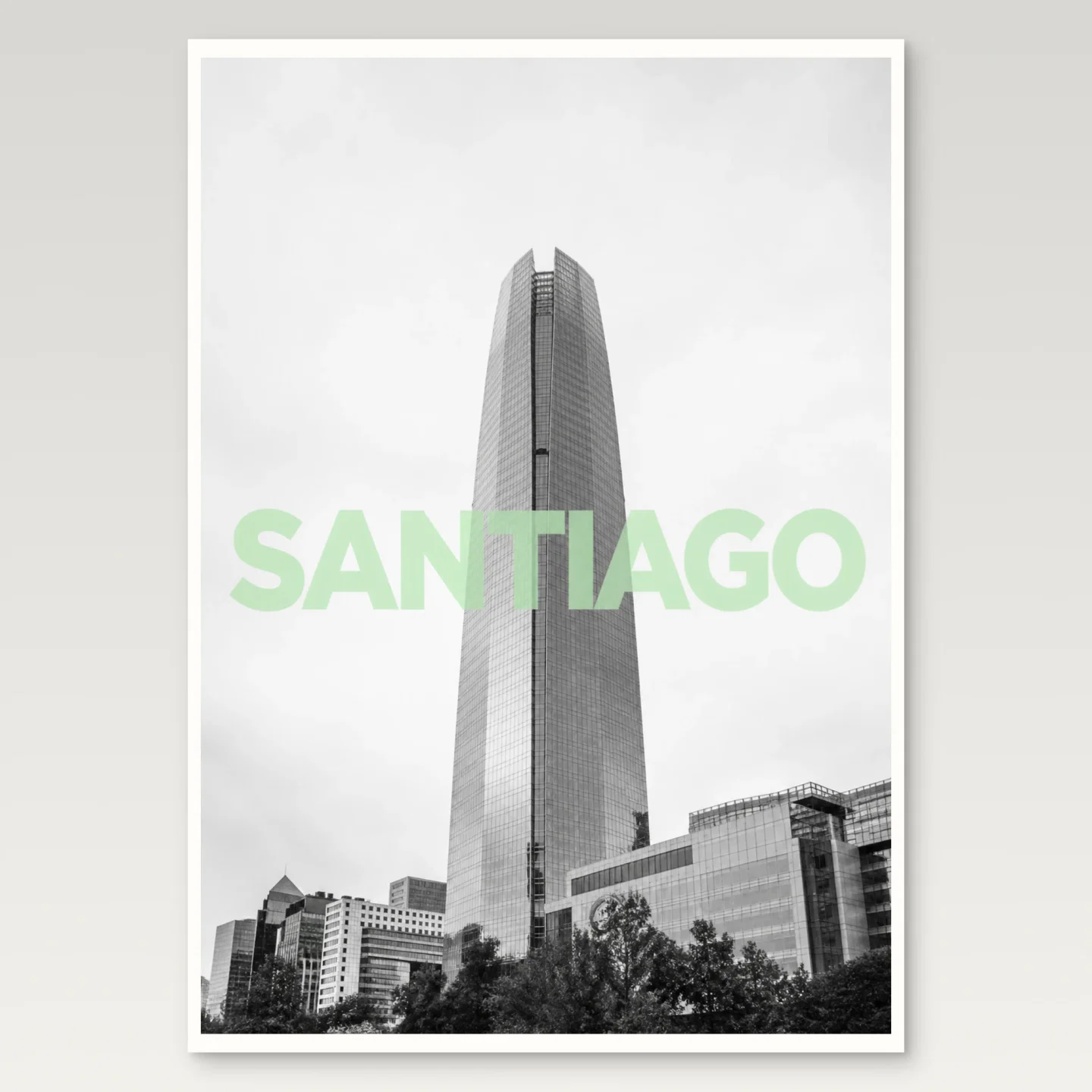 Santiago Poster mockup