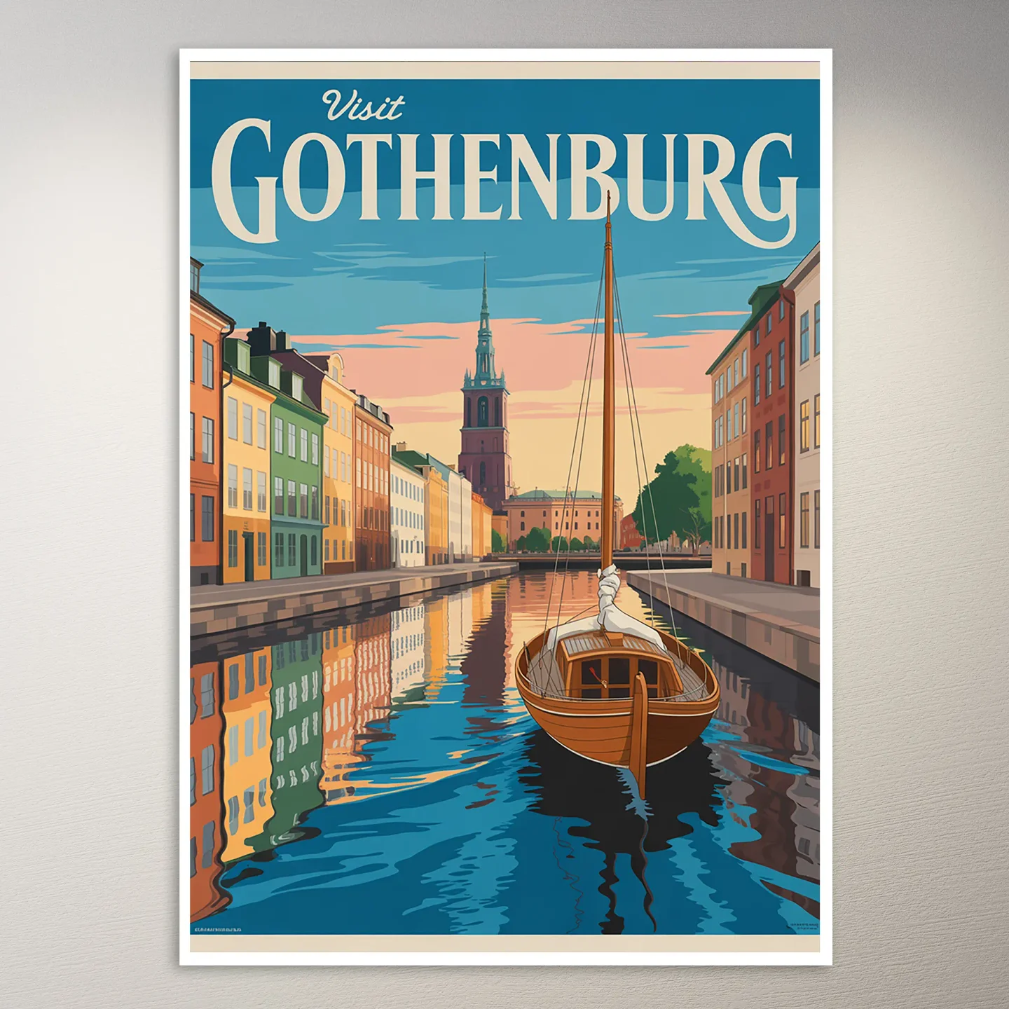 Gothenburg Travel Poster